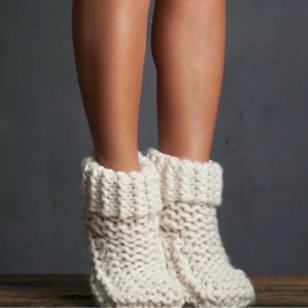 LEMON Cabin Cuffed Cute Boot Slipper Sock